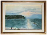 Piero Tredici, Seascapes 1961, oil on canvas