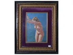 Studio di Nudo 1949 by Mario Bordi, Oil on panel, offered Mar 2025