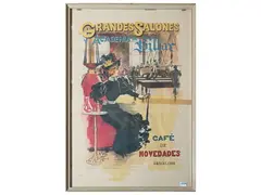 Café de Novedades Barcelona by Antoni Utrillo Viadera, affiche, offered Feb 2025