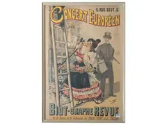 Concert Européen, circa 1895 by Henry Gray, affiche, offered Feb 2025