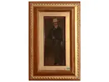 Francesco Vinea, Portrait of a man (Prof. Grazzini), oil on panel