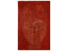Girl in red by Antonio Bueno, oil on panel, offered Feb 2025