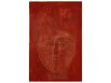 Antonio Bueno, Girl in red, oil on panel