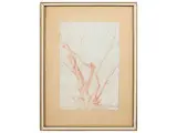Marcello Tommasi, Olive and horse, Lot of two charcoal designs and bleeds on paper