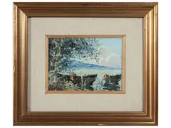 Swamp by Silvio Polloni, oil on canvas, offered Feb 2025