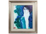 Natale Filannino, Female figure, oil on canvas