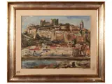 Enzo Pregno, Castiglione della Pescaia, oil on canvas
