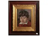 Primo Conti, Portrait of a child 1945, oil on canvas