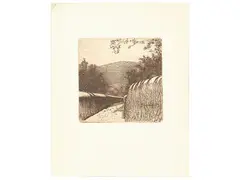 Telemaco Signorini, A Settignano, etching