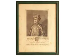 Portrait of illustrious characters by Francesco Allegrini, 1729, five engravings, offered Dec 2024