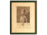 Francesco Allegrini, Portrait of illustrious characters, 1729, five engravings