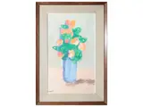 Roberto Ciabani, Vase of flowers, oil on panel