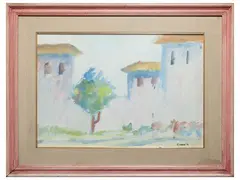 Landscape 1964 by Roberto Ciabani, oil on canvas, offered Dec 2024