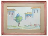Roberto Ciabani, Landscape 1964, oil on canvas