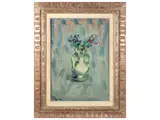Enzo Pregno, Vase of flowers, oil on canvas