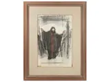 Pietro Annigoni, Madonna of the Flood 1967, pastels on cardboard