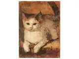 Gennaro Villani, Cat 1948, oil on paper