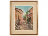 Livio Battaglini, Navy of Pisa 1940, oil on hardboard
