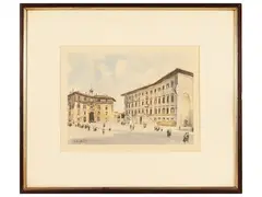Gino Frattini, Knights' Square, etching