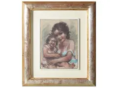 Maternity by Ermanno Toschi, oil on panel, offered Dec 2024