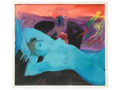 The Devils by Bruno Paoli, oil on canvas, offered Dec 2024