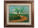 Osman Lorenzo De Scolari, Paesaggio, oil on panel