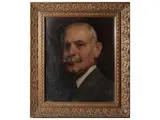 Arturo Calosci, Autoritratto, oil on cardboard