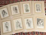 Anatomical studies of male figures 1740 by Charles Nicola Cochin, eight etchings, offered Dec 2024