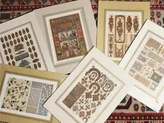 Decorations: Russia, Japan, Renaissance, 18th century by Auguste Racinet, six lithographs, offered Dec 2024