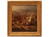 Francesco Casanova, Equestrian battle, oil on canvas