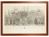 Carlo Lasinio, The Tree of Babel, etching in frame