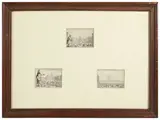 Jacques Callot, Three engravings from "Capricci", three etchings collected in a single frame