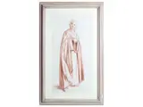 Silvestro Pistolesi, Study for fresco, sanguine chalk pencil on paper
