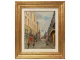 Gino Mario Monti, Rue Saint Denis 1959, oil on canvas