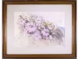 Sergio Scatizzi, Flowers and composition with fruit, two mixed media drawings on paper