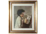 Gino Mario Monti, Portrait of a boy, oil on canvas