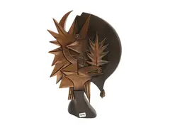 Gianni Dova, Attic Warrior, sculpture cast in lost wax bronze