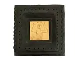 Figura by Salvatore Fiume, low relief gold leaf on bronze, offered Dec 2024