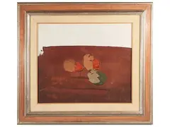 Composition by Sergio Scatizzi, oil on canvas, offered Dec 2024