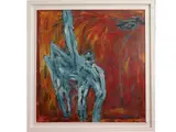 Franco Ionda, Composition 1984, oil on canvas