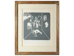 Composition by Venturino Venturi, lithograph, offered Dec 2024