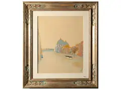 Venice Grand Canal by Renato Borsato, oil on canvas, offered Dec 2024