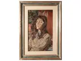 Female figure 1977 by Enzo Faraoni, oil on panel, offered Dec 2024