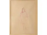 Renato Natali, Female figure, pencil on paper