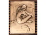 Female nude by Pietro Annigoni, bas-relief silver panel, offered Nov 2024