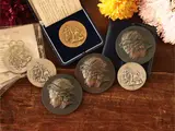 Pietro Annigoni, Miscellany of medals, five in silver and one in Primo Vere bronze