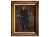 Xavier Bueno, Self-portrait, oil on canvas