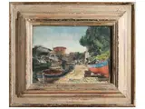 Romano Stefanelli, Dock with boats 1973