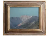 Luigi Falai, The Altissimo, Apuan Alps 1982, oil on canvas cardboard