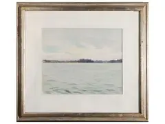 Antonio Ciccone, Long Island 1977, oil on canvas cardboard